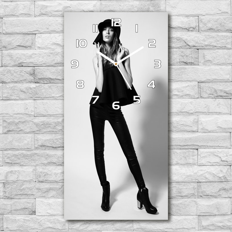 Jardell Glass Wall Clock, White