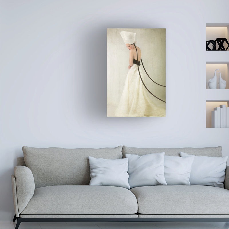 Art sur toile, coquille d'escargot, H 19 po x l 12 po