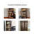 Modern Minimalist Home Combination Solid Wood Wall-Mounted Bookcase