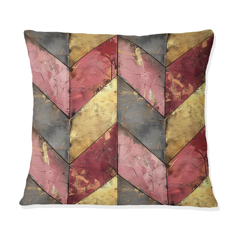 Coussin Chevron, H 16 po x l 16 po