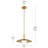 Kurio 16" 1-Light Pendant With Etched Opal Glass in Lacquered Bronze-126501920-126501918