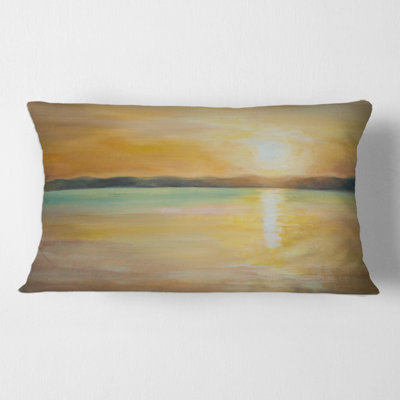 Housse de coussin rectangulaire et insert Sunset at the Horizon