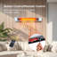 Chauffe-terrasse 1500 W, chauffe-terrasse mural, chauffage rapide 3s