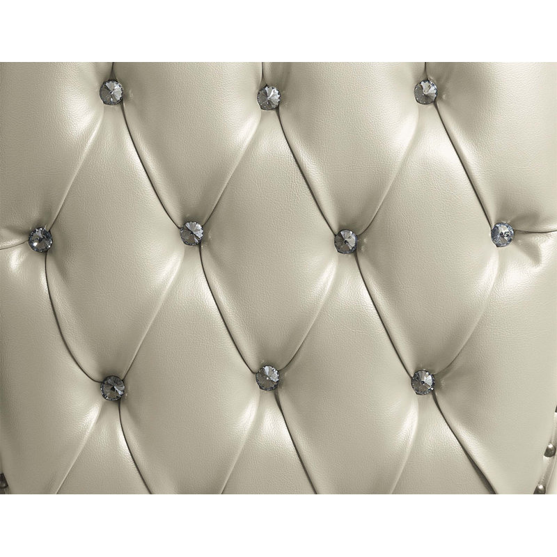 Banc en cuir synthétique et finition antique Vanaheim, aucun assemblage requis, parfait pour les vestibules et les salons