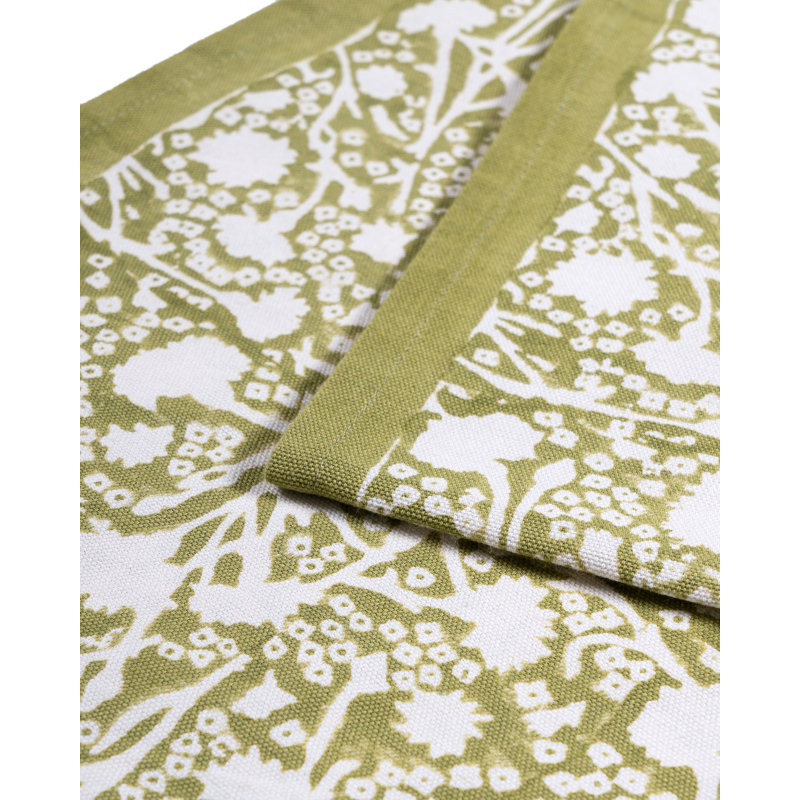 Meadows Handmade Floral Table Runnner, 72" x 16", Vert