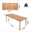 Table de salle à manger d'extérieur en bois d'acacia de 79 po Visola
