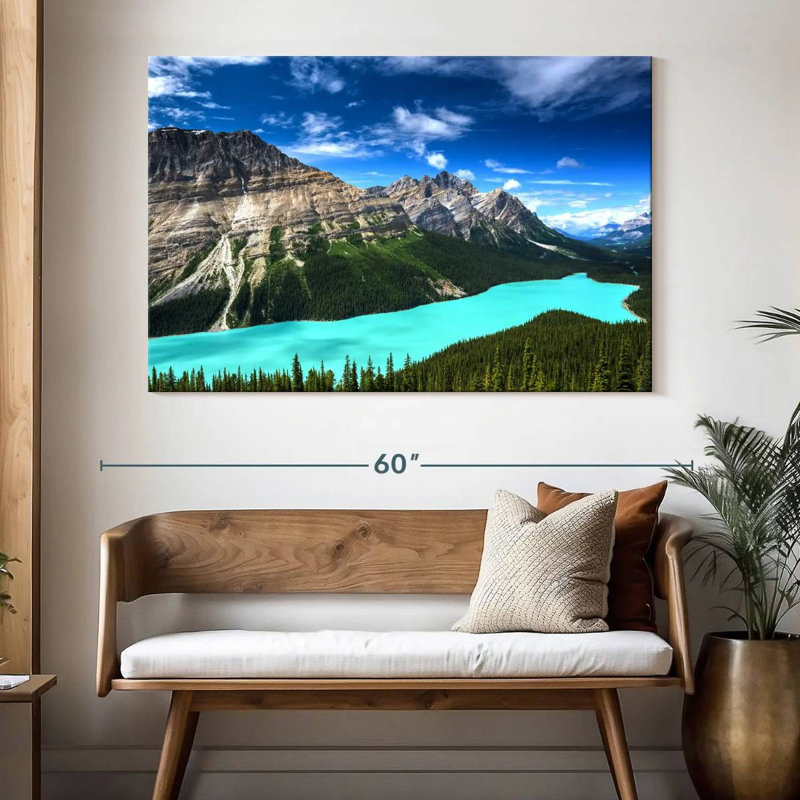 Alvord turquoise, lac Peyto, H 34 po x l 51 po