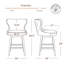 Tabouret de bar et de comptoir pivotant Caraline Patenaude (ensemble de 3)-107095803-107095805