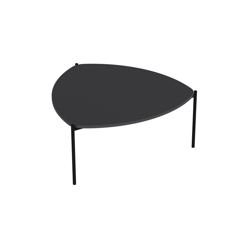 Modern Coffee Table with Metal Frame, Anthracite Color, 35.4 x 15.7 x 35.0 inches | 100% Melamine Coated Particle Board, Thickness: 0.7 inches | Stylish & Durable Design for Living Rooms, Elegant & Functional