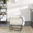 Elsmere Metal Deep Set Wire Basket Storage Cart with Wheels and Fabric Lining