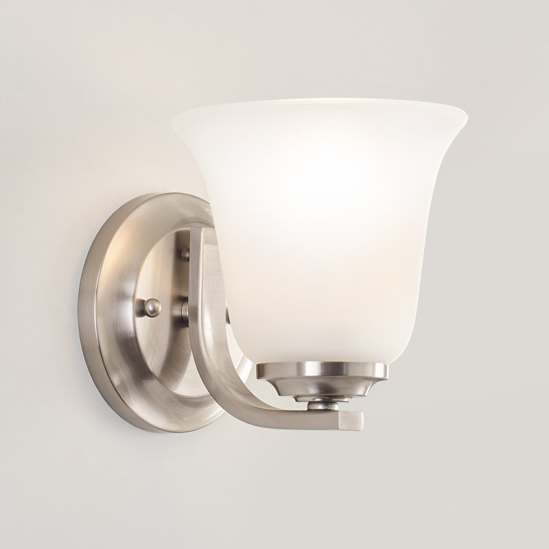 Emmons One Light Wall / Bath Sconce from Generation Lighting , Brushed Nickel, No