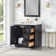 Gazsi 36" Single Bathroom Vanity Set with Grain White Engineered Stone Countertop without Mirror