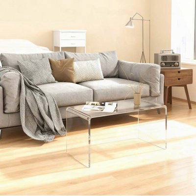 Clear Waterfall Acrylic Coffee Table