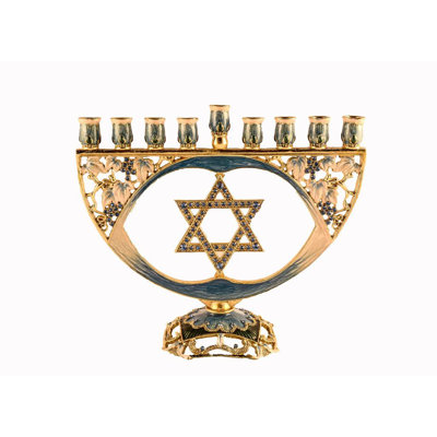 Aarav Pewter Menorah