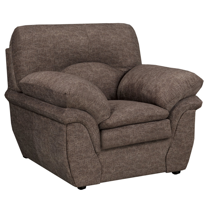 Chaise en tissu Beedle, brun, Brun
