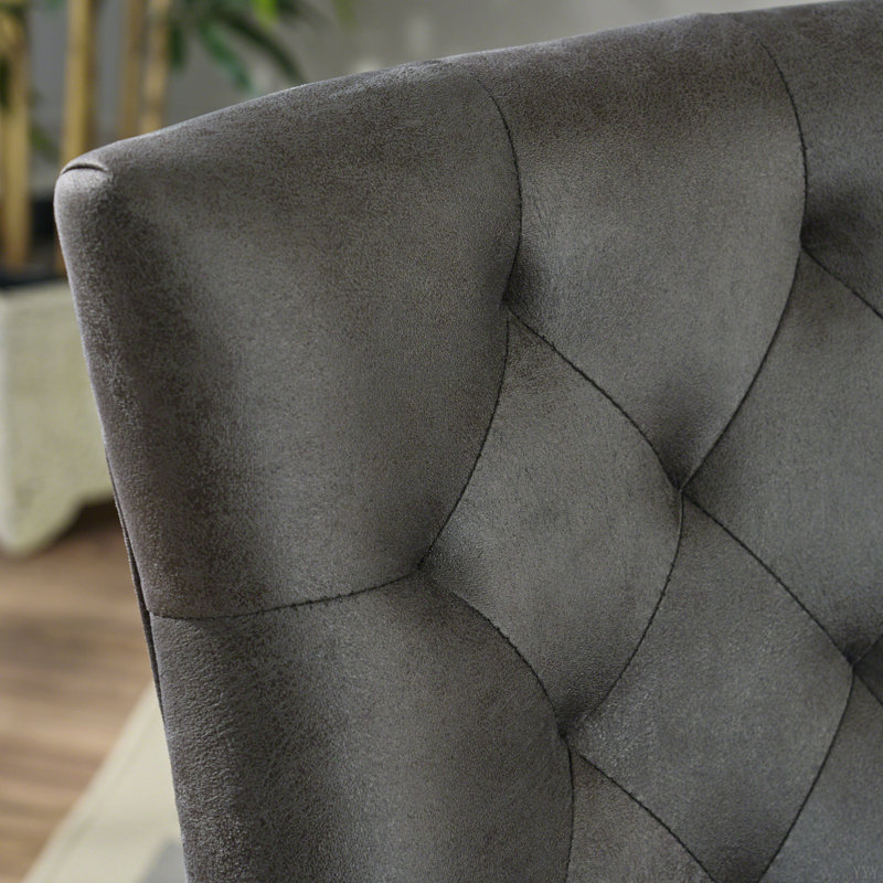FAUTEUIL CHINEY - KD MP2 (ensemble de 2), Microfibre ardoise