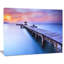 Wooden Bridge Seascape - Reproduction de photo sur toile tendue-33251979-16484514