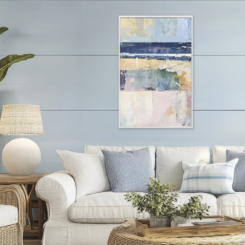 Giclée nautique encadrée, design par Raymond Powers, H 30 po x l 20 po, Estampe numérique encadrée blanc bord de mer