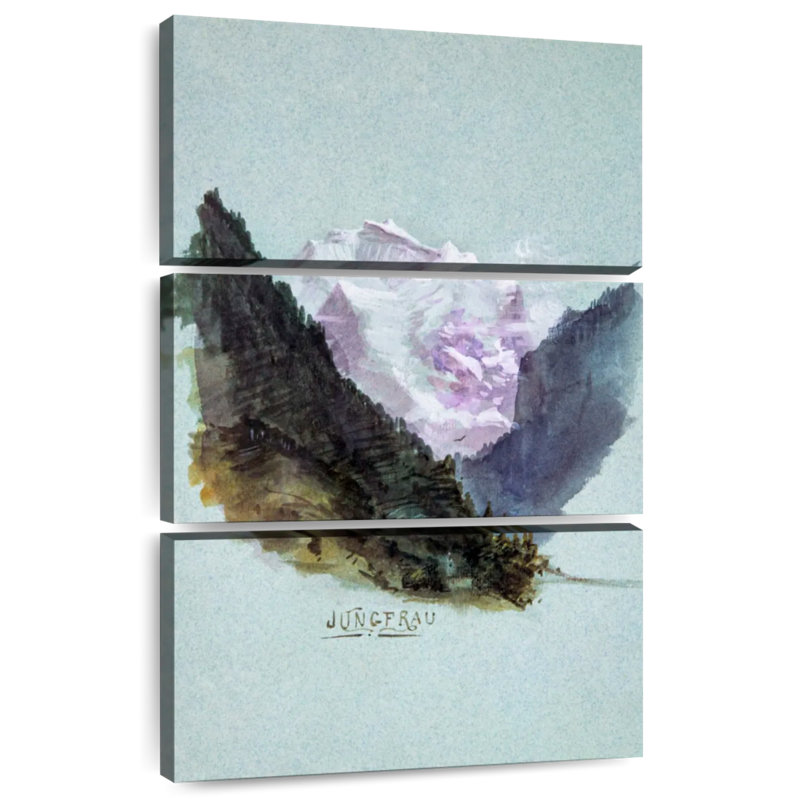 Carnet de croquis Alvord Jungfrau de Splendid Mountain Watercolors 1870