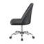 Chaise de bureau réglable grise et chromée