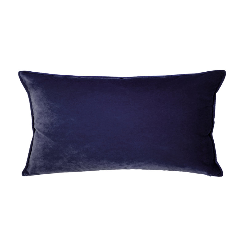 Franklin Washable Velvet Square Pillow Cover & Insert , Aubergine, 15"H X 20"W