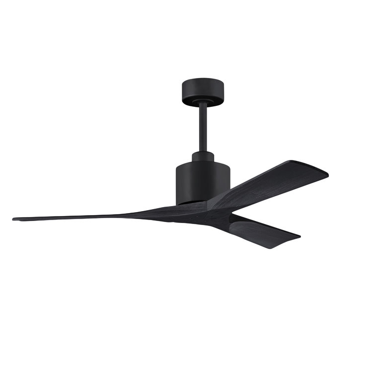 Nan 52" Ceiling Fan In Textured Bronze And Matte White Blades