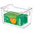 Mdesign Deep Plastic Office Storage Organizer Bin With Handles - 2 Pack - Clear-83063986