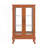 2 Doors Curio Cabinet With Tempered Glass Doors, Curio Cabinet With Mirrored Back Panel-1432547261