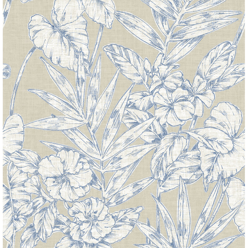 Ryker 33' L x 20.5" W Wallpaper Roll, Navy