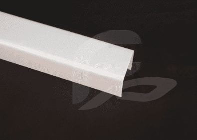 1 Lite Wrap Around Light Cover  48-1/16" x 2 9/16" x 2 1/2"(bottom width); Top width- 2 5/8"