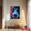 1 pièce d'art mural, affiches encadrées, art mural sur toile de jeu Panda Neon-133487998