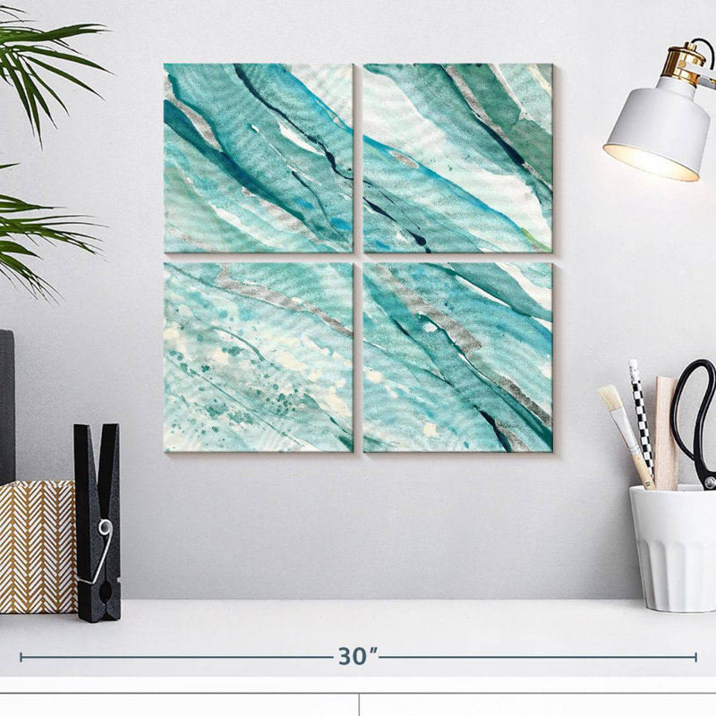 Silver Springs I Blue Green, H 18 po x l 18 po
