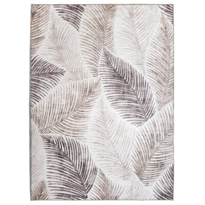 Zoey Beige Machine Washable Indoor/Outdoor Rugs