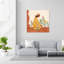 «Whimsical Egg Garden Colorful Dreamy Peaceful Nature Spring», impression murale-129970938