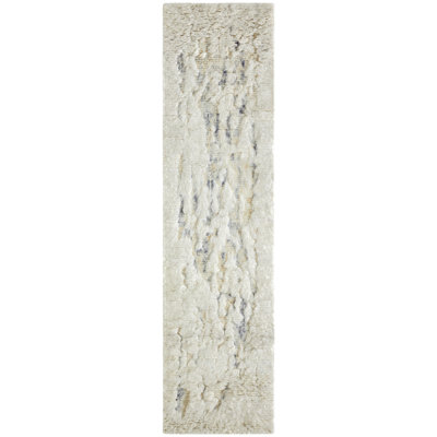 Dermando Hand Knotted Wool Abstract Area Rug