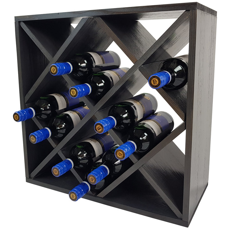 Janice Floor Wine Bottle Rack, Anthracite