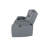 Yepez Grey Power Console Reclining Loveseat
