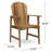 Rosalyn Acacia Solid Wood Outdoor Dining Armchair-608106091