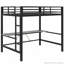 Structure de lit mezzanine en métal avec bureau et lumière DEL Gaming-1156928568-1156928575