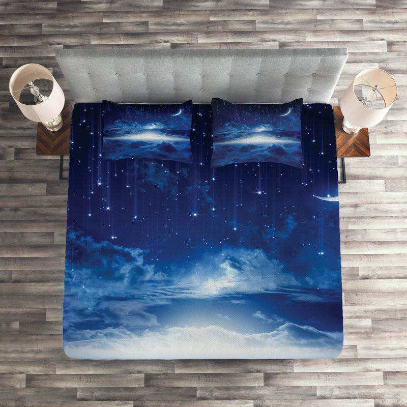 Fantasy Polyester Coverlet, King Bedspread + 2 Shams