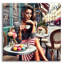 «Macaroons And Coffee In Paris Cafe» par Rey Klimt, art mural acrylique-879584438