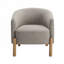 Chaise rembourrée en polyester avec 4 pieds-2051670320