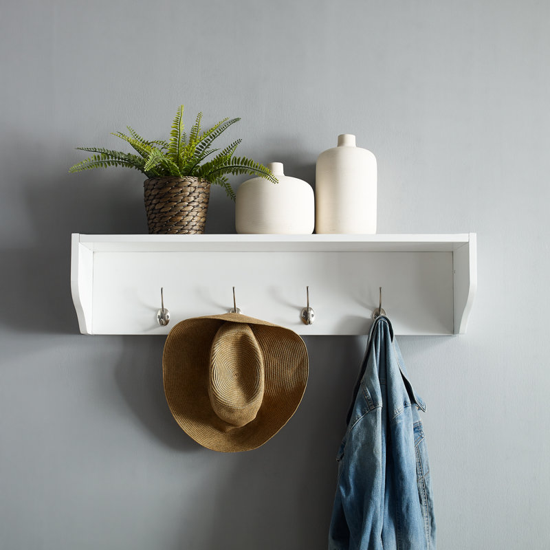 Crestshire Floating Shelf, White