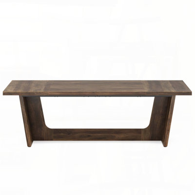 71'' Executive Home Office Desk with Solid Wood Pedestal