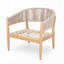 Fauteuil club d'extérieur en bois d'acacia-2010866925