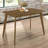 Retro Chestnut Dining Table with Angled Legs