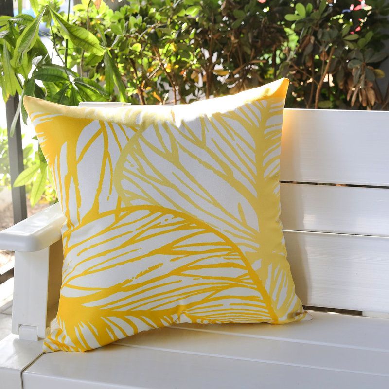 Feuille veinée - extérieur et intérieur, Jaune