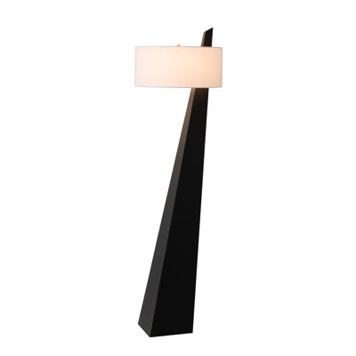 Obelisk 63" Linen Floor Lamp