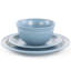Service de table rond 12 pièces en grès gris chaud-86834245