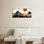 Ensemble de 3 montagnes montagneuses sur toile-92790446